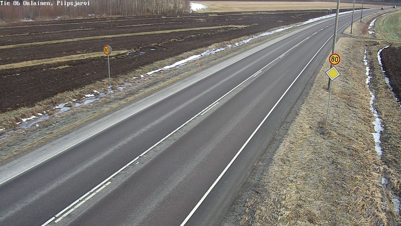Kelikamerat Kuva Tie 86 Oulainen, Piipsjärvi, Oulainen, Pohjois-Pohjanmaa