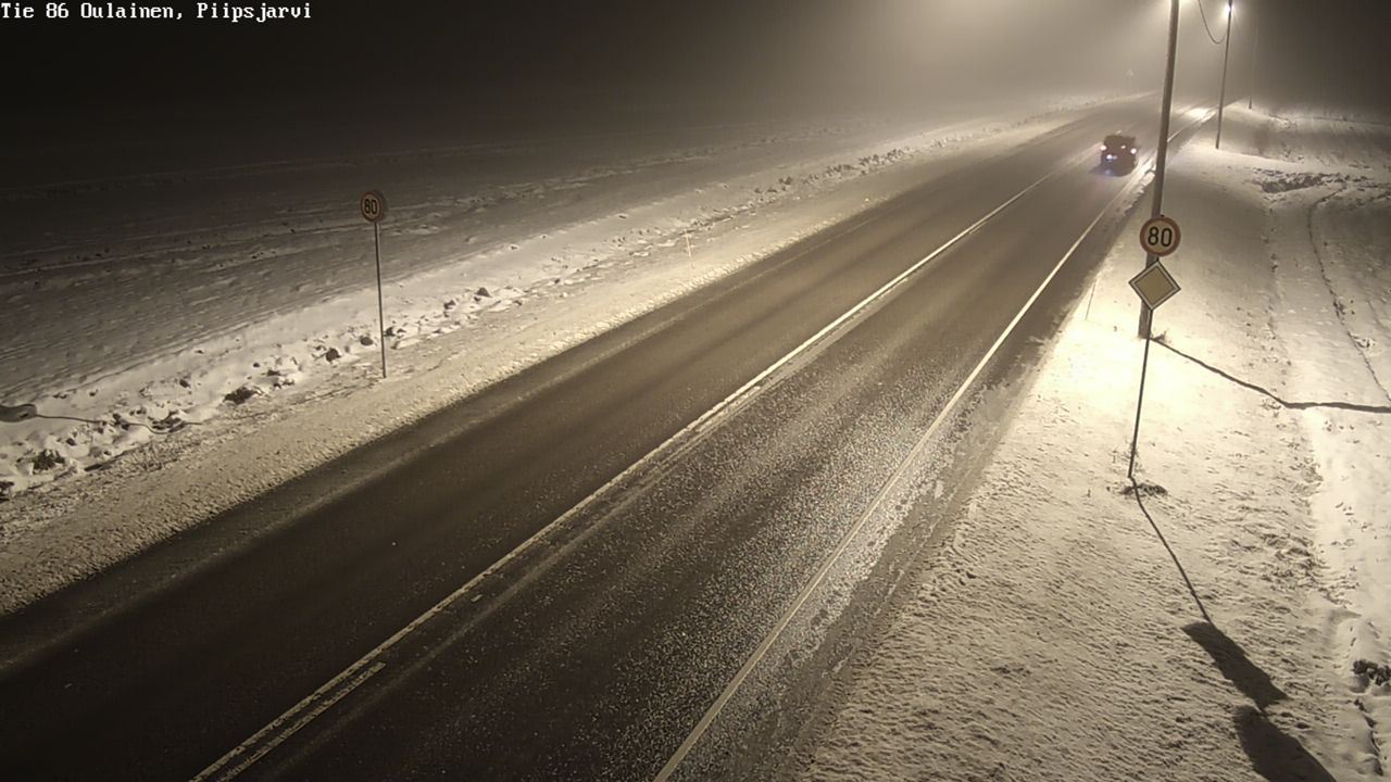 Weather Camera Image Road 86 Oulainen, Piipsjärvi, Oulainen, Pohjois-Pohjanmaa