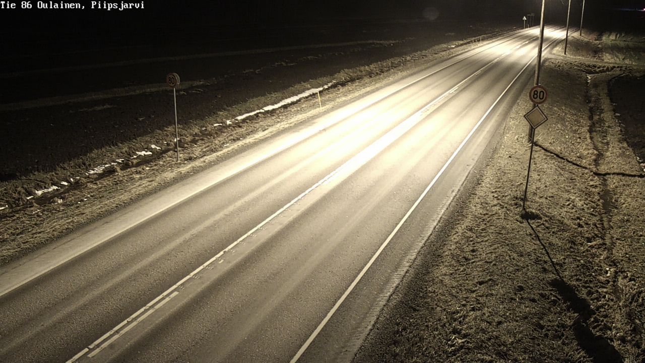 Kelikamerat Kuva Tie 86 Oulainen, Piipsjärvi, Oulainen, Pohjois-Pohjanmaa