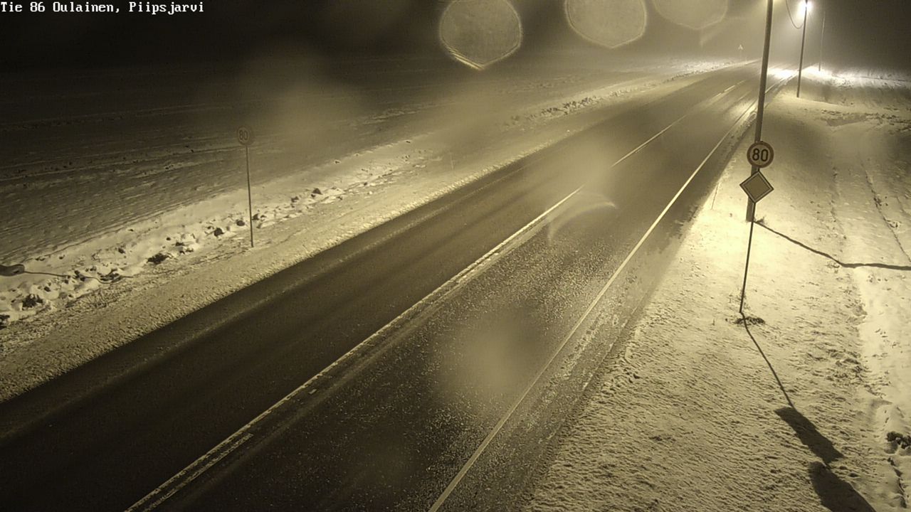 Weather Camera Image Road 86 Oulainen, Piipsjärvi, Oulainen, Pohjois-Pohjanmaa