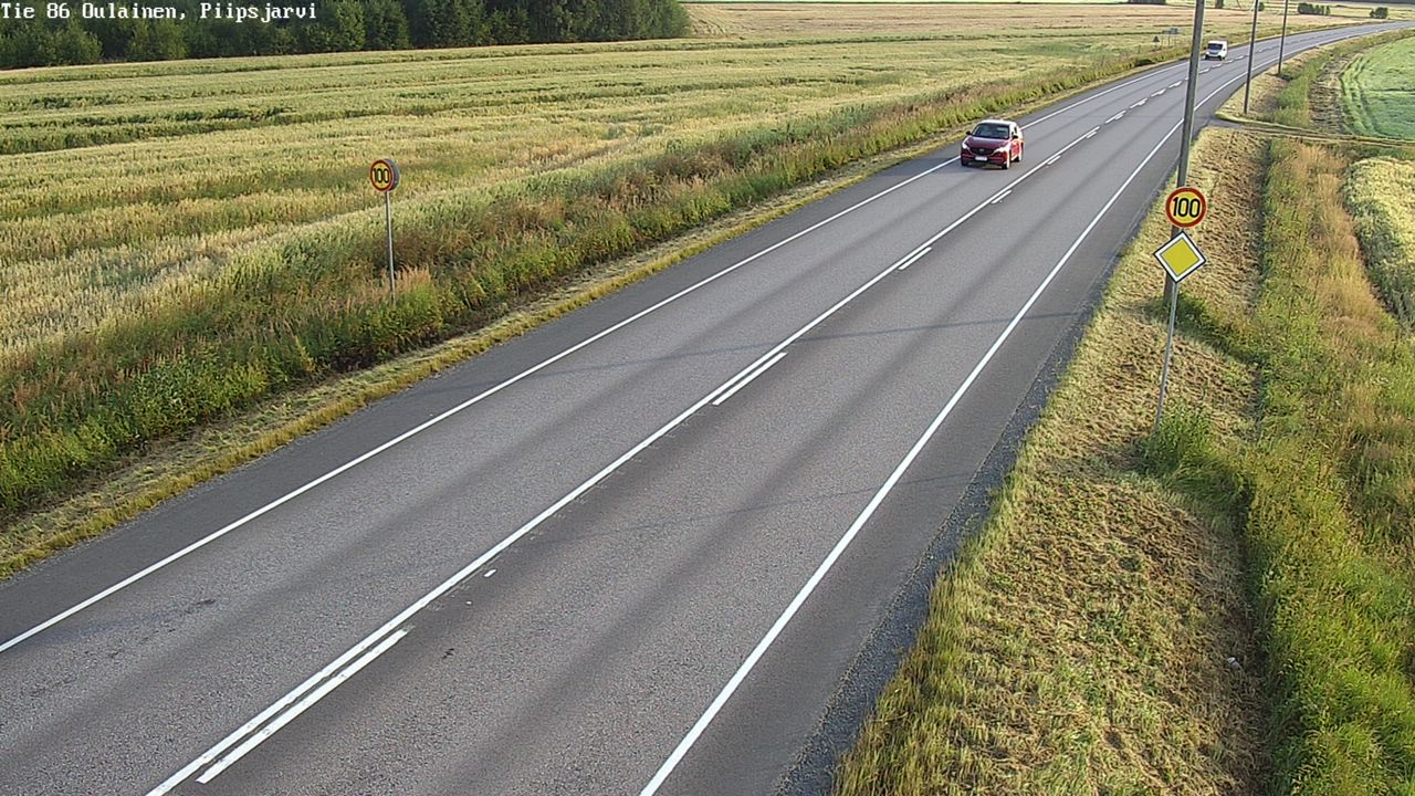 Kelikamerat Kuva Tie 86 Oulainen, Piipsjärvi, Oulainen, Pohjois-Pohjanmaa