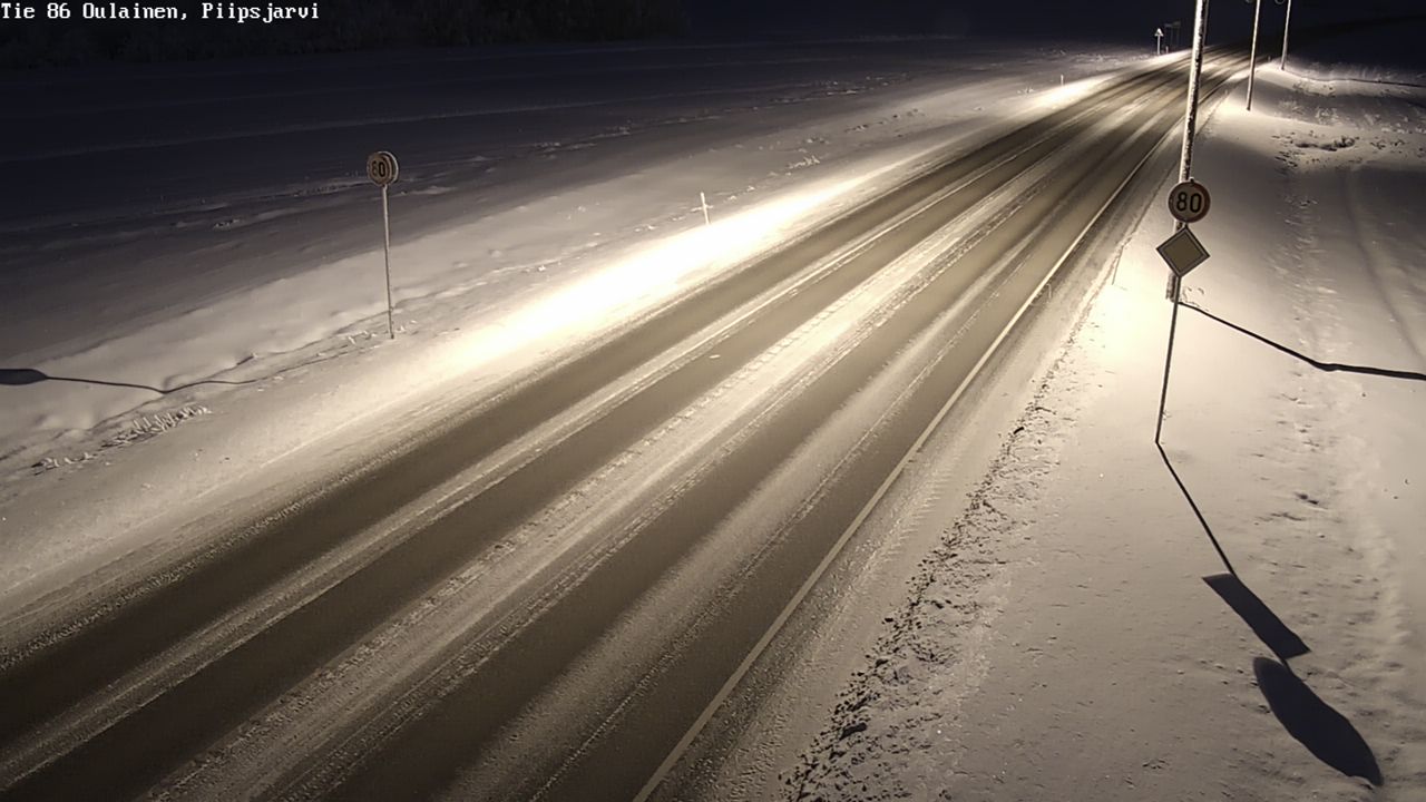 Weather Camera Image Road 86 Oulainen, Piipsjärvi, Oulainen, Pohjois-Pohjanmaa