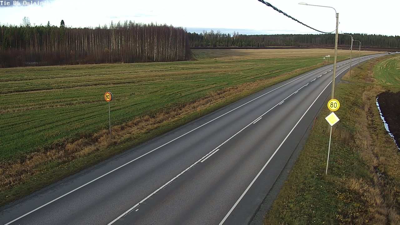 Kelikamerat Kuva Tie 86 Oulainen, Piipsjärvi, Oulainen, Pohjois-Pohjanmaa