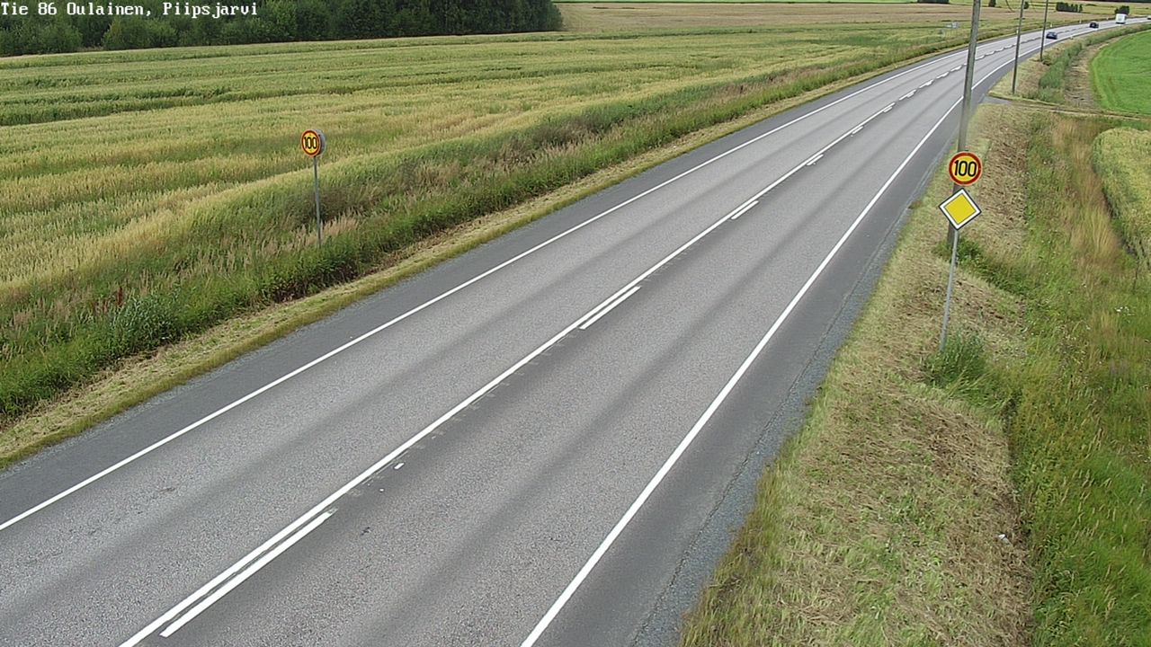 Weather Camera Image Road 86 Oulainen, Piipsjärvi, Oulainen, Pohjois-Pohjanmaa