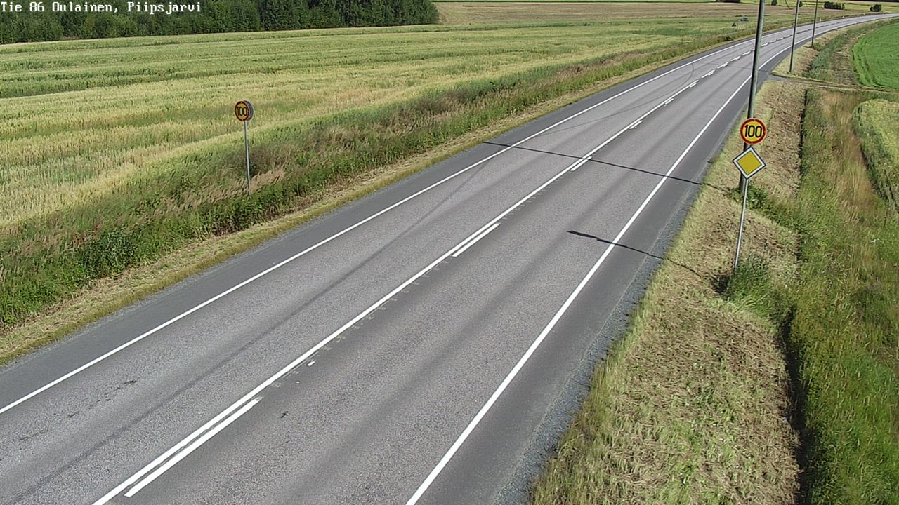 Kelikamerat Kuva Tie 86 Oulainen, Piipsjärvi, Oulainen, Pohjois-Pohjanmaa