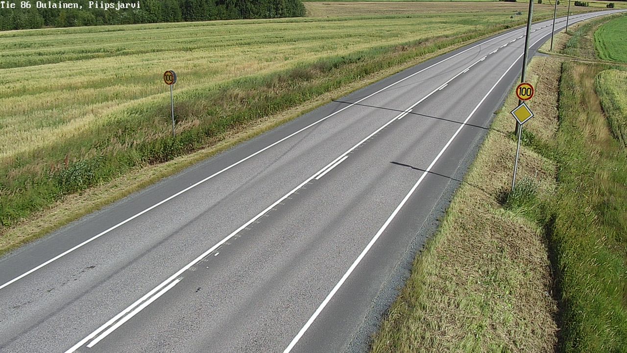Kelikamerat Kuva Tie 86 Oulainen, Piipsjärvi, Oulainen, Pohjois-Pohjanmaa