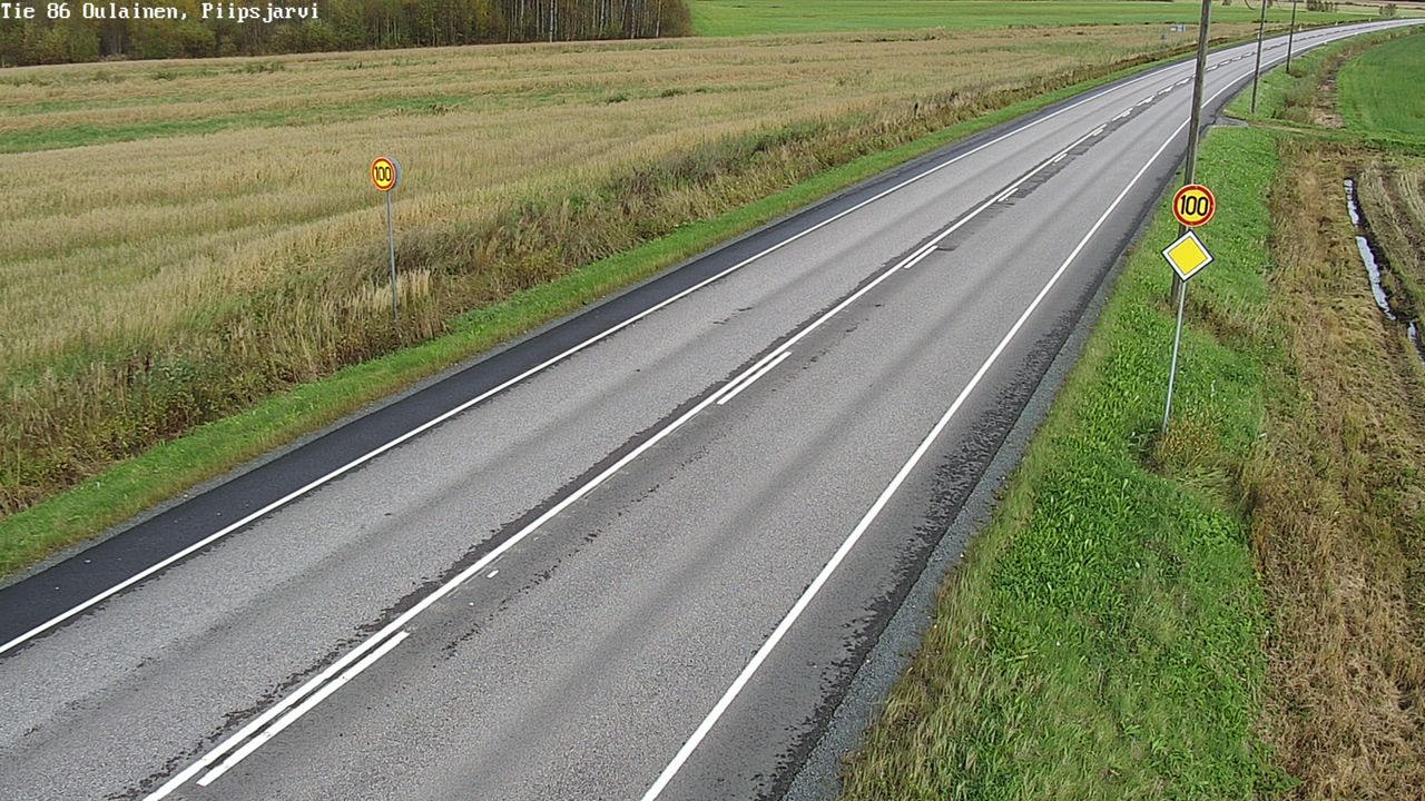 Weather Camera Image Road 86 Oulainen, Piipsjärvi, Oulainen, Pohjois-Pohjanmaa