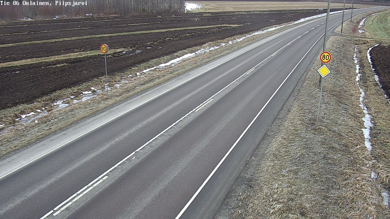 Kelikamerat Kuva Tie 86 Oulainen, Piipsjärvi, Oulainen, Pohjois-Pohjanmaa