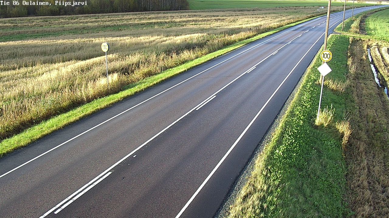Weather Camera Image Road 86 Oulainen, Piipsjärvi, Oulainen, Pohjois-Pohjanmaa