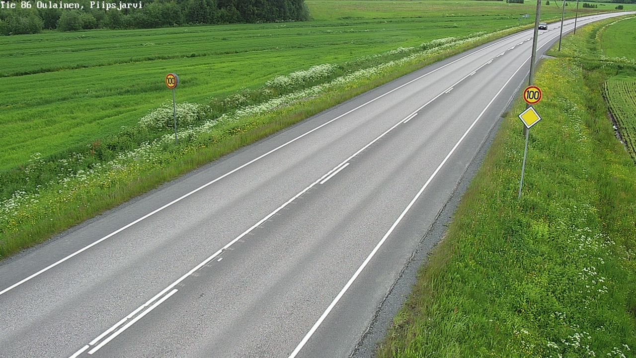 Kelikamerat Kuva Tie 86 Oulainen, Piipsjärvi, Oulainen, Pohjois-Pohjanmaa