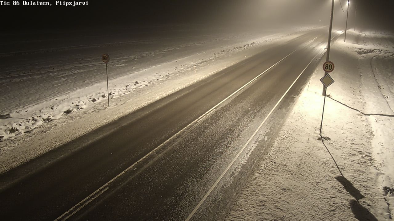 Weather Camera Image Road 86 Oulainen, Piipsjärvi, Oulainen, Pohjois-Pohjanmaa