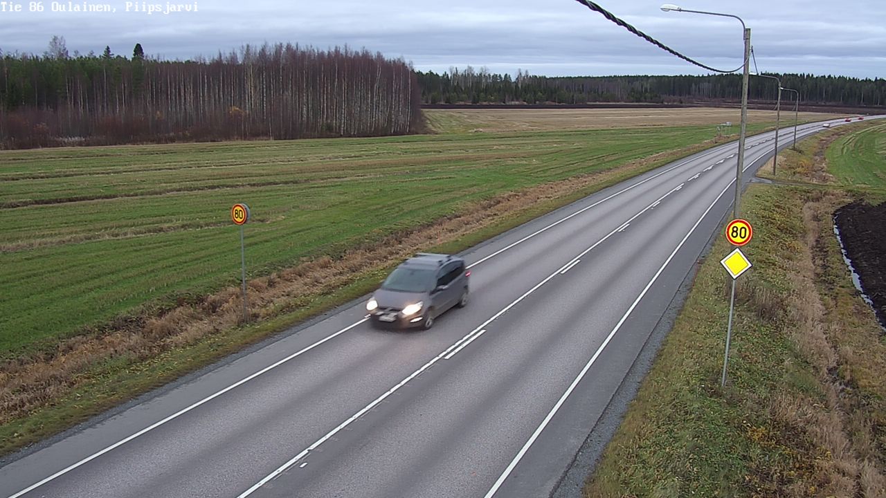 Kelikamerat Kuva Tie 86 Oulainen, Piipsjärvi, Oulainen, Pohjois-Pohjanmaa