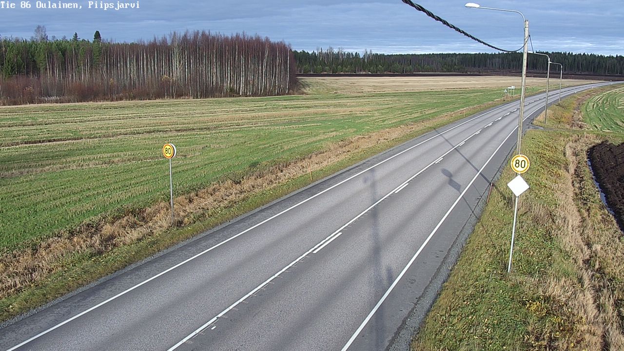 Kelikamerat Kuva Tie 86 Oulainen, Piipsjärvi, Oulainen, Pohjois-Pohjanmaa