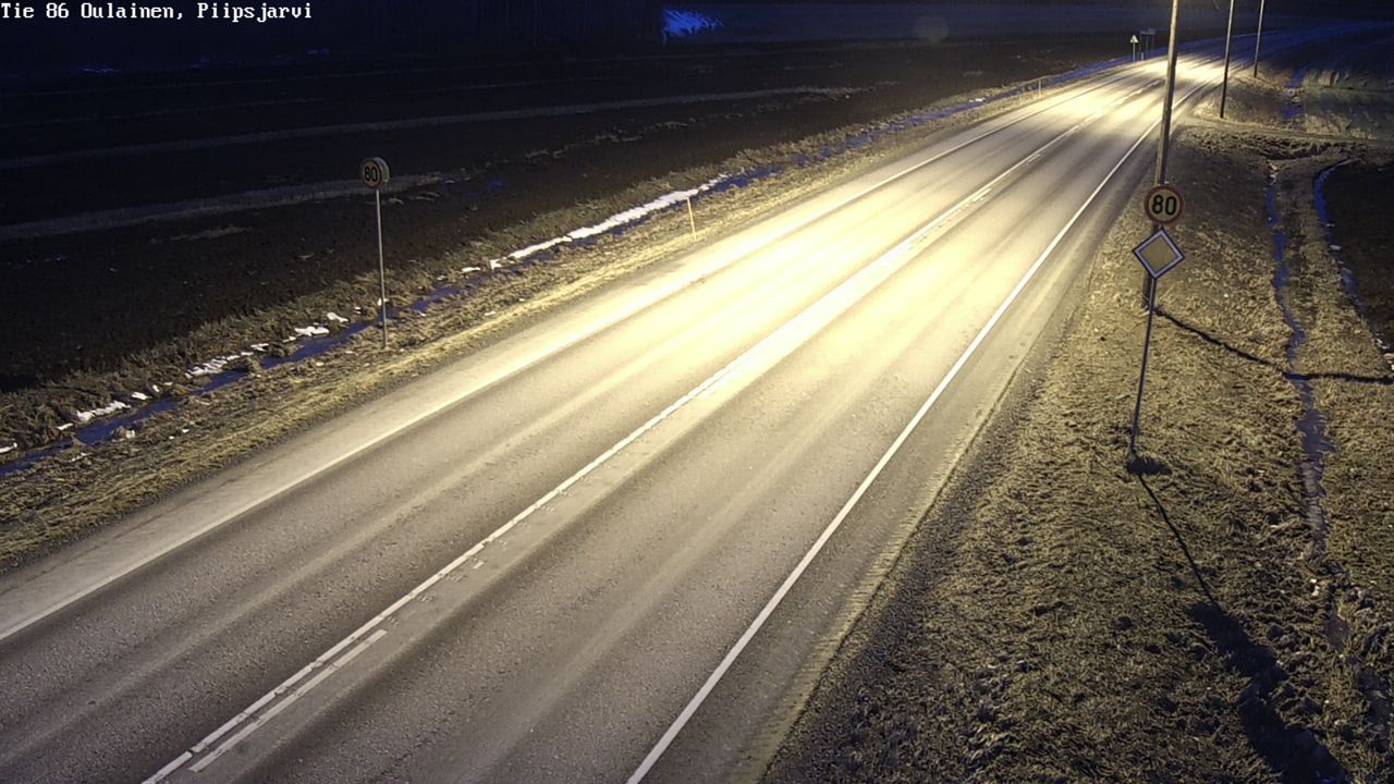 Kelikamerat Kuva Tie 86 Oulainen, Piipsjärvi, Oulainen, Pohjois-Pohjanmaa