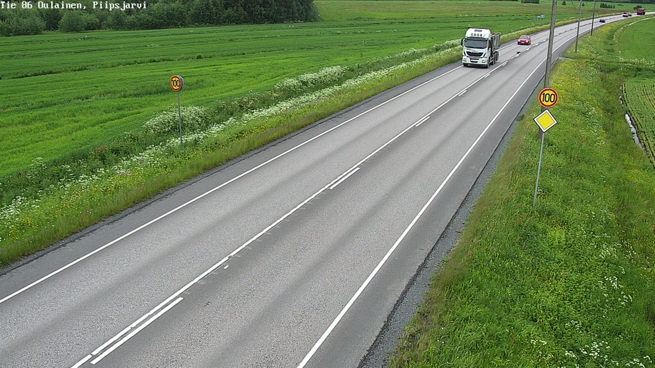 Weather Camera Image Road 86 Oulainen, Piipsjärvi, Oulainen, Pohjois-Pohjanmaa