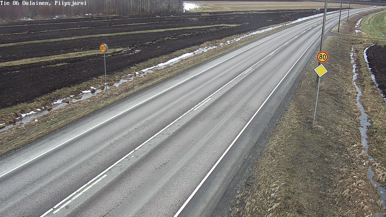 Kelikamerat Kuva Tie 86 Oulainen, Piipsjärvi, Oulainen, Pohjois-Pohjanmaa