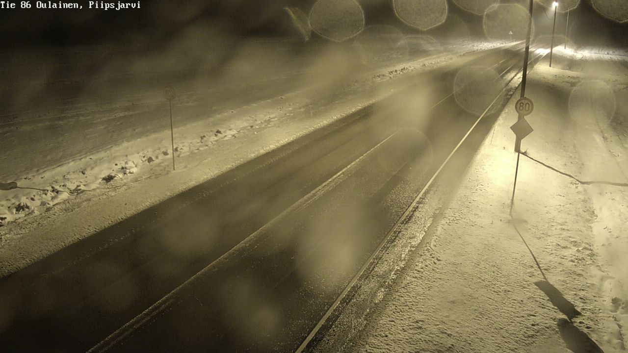 Weather Camera Image Road 86 Oulainen, Piipsjärvi, Oulainen, Pohjois-Pohjanmaa