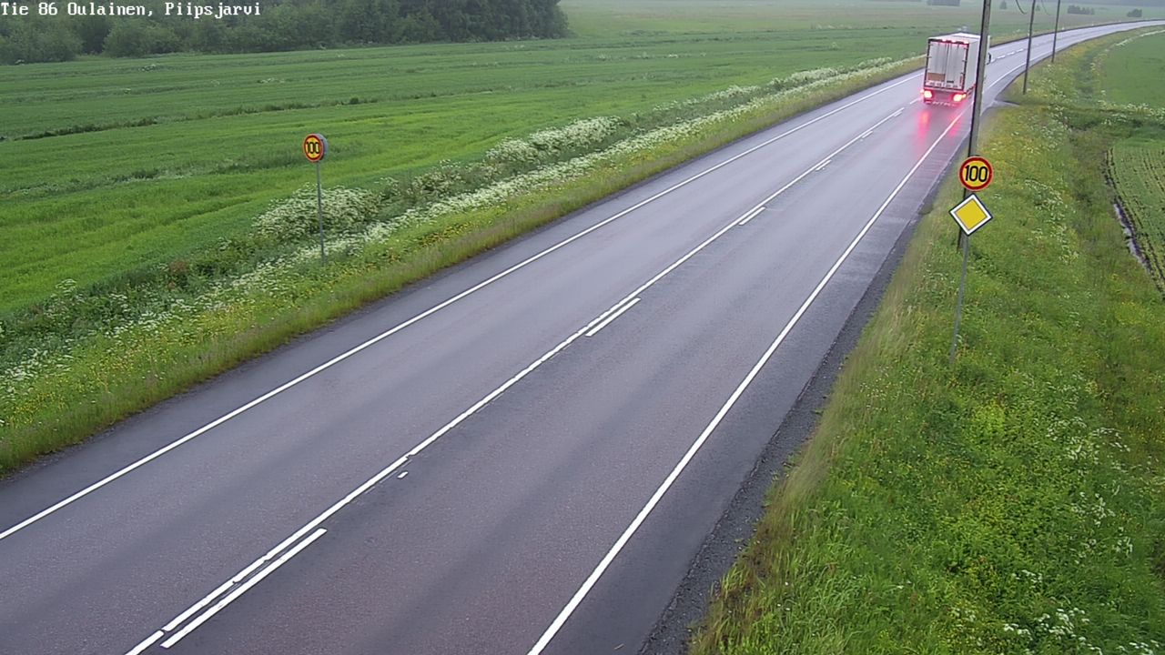 Kelikamerat Kuva Tie 86 Oulainen, Piipsjärvi, Oulainen, Pohjois-Pohjanmaa