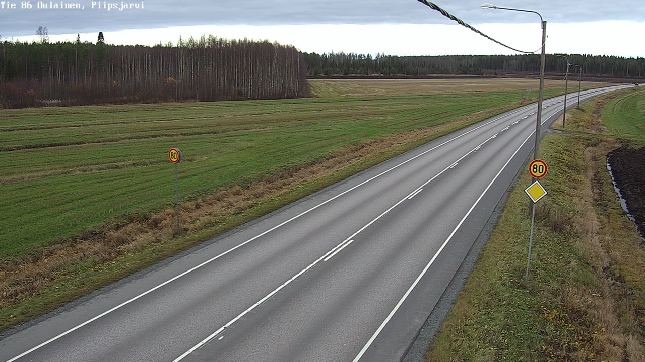 Kelikamerat Kuva Tie 86 Oulainen, Piipsjärvi, Oulainen, Pohjois-Pohjanmaa