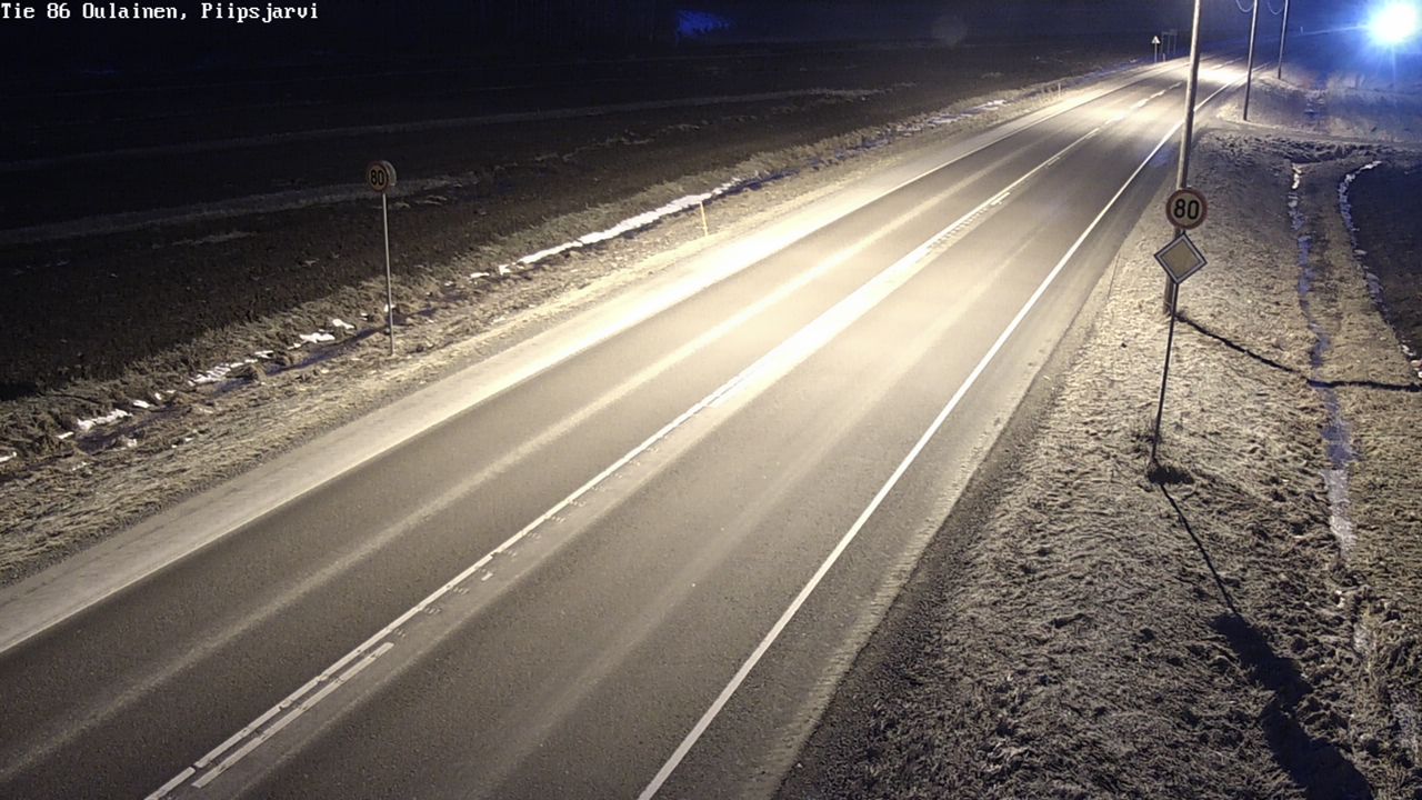 Kelikamerat Kuva Tie 86 Oulainen, Piipsjärvi, Oulainen, Pohjois-Pohjanmaa