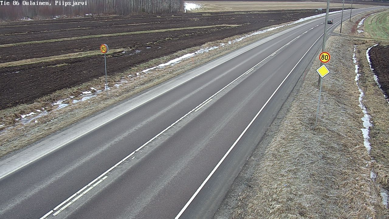 Kelikamerat Kuva Tie 86 Oulainen, Piipsjärvi, Oulainen, Pohjois-Pohjanmaa