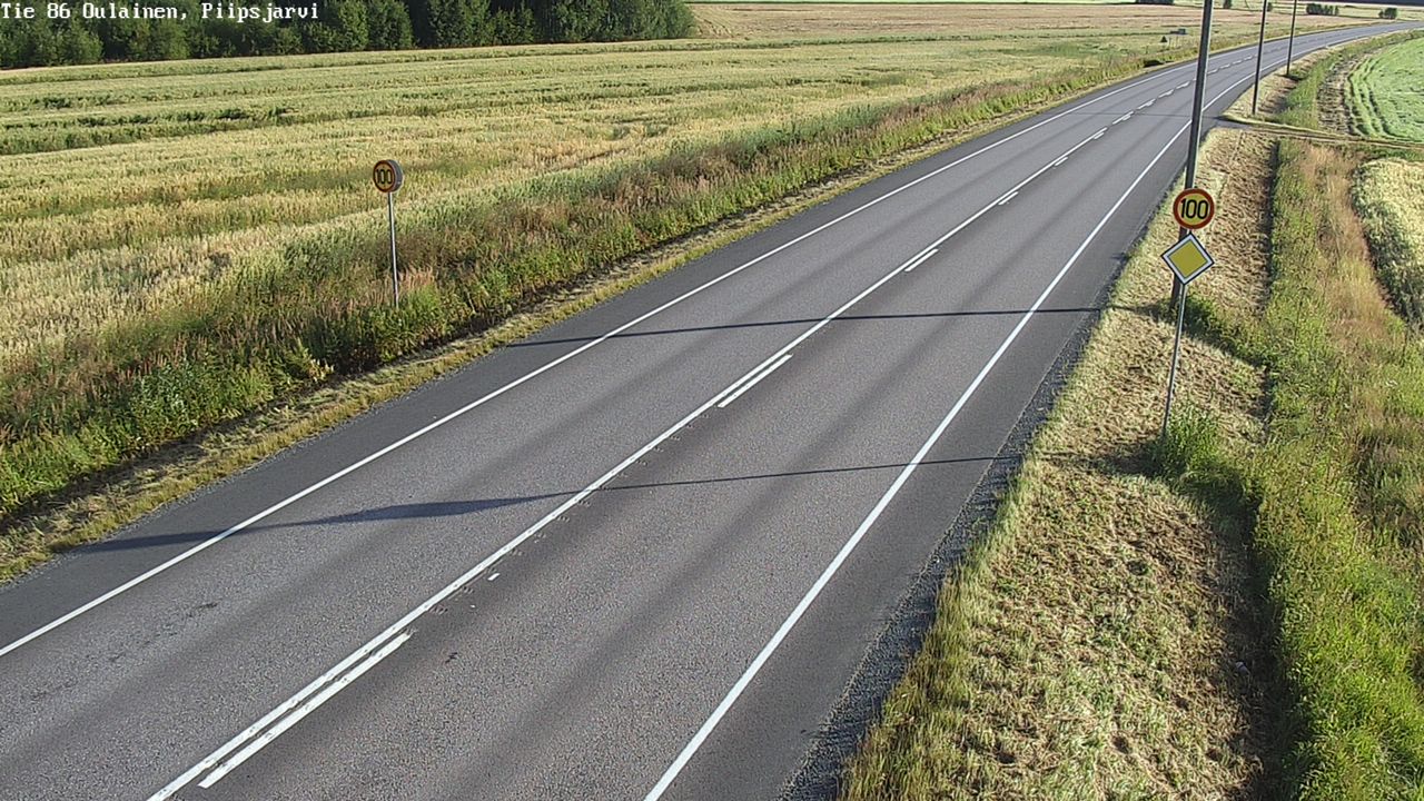 Kelikamerat Kuva Tie 86 Oulainen, Piipsjärvi, Oulainen, Pohjois-Pohjanmaa