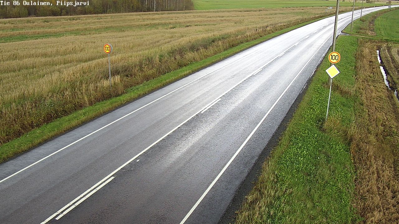 Weather Camera Image Road 86 Oulainen, Piipsjärvi, Oulainen, Pohjois-Pohjanmaa