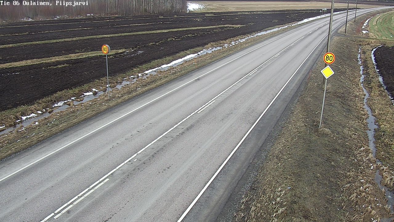 Kelikamerat Kuva Tie 86 Oulainen, Piipsjärvi, Oulainen, Pohjois-Pohjanmaa