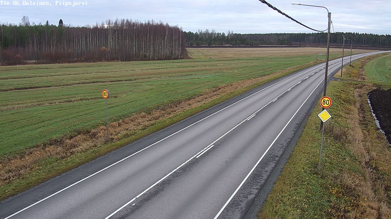 Kelikamerat Kuva Tie 86 Oulainen, Piipsjärvi, Oulainen, Pohjois-Pohjanmaa
