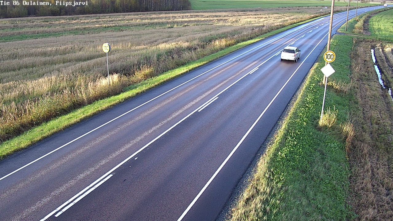 Weather Camera Image Road 86 Oulainen, Piipsjärvi, Oulainen, Pohjois-Pohjanmaa