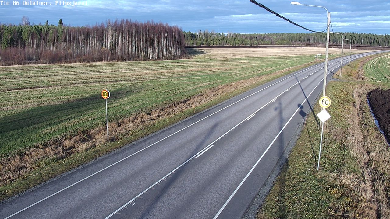 Kelikamerat Kuva Tie 86 Oulainen, Piipsjärvi, Oulainen, Pohjois-Pohjanmaa