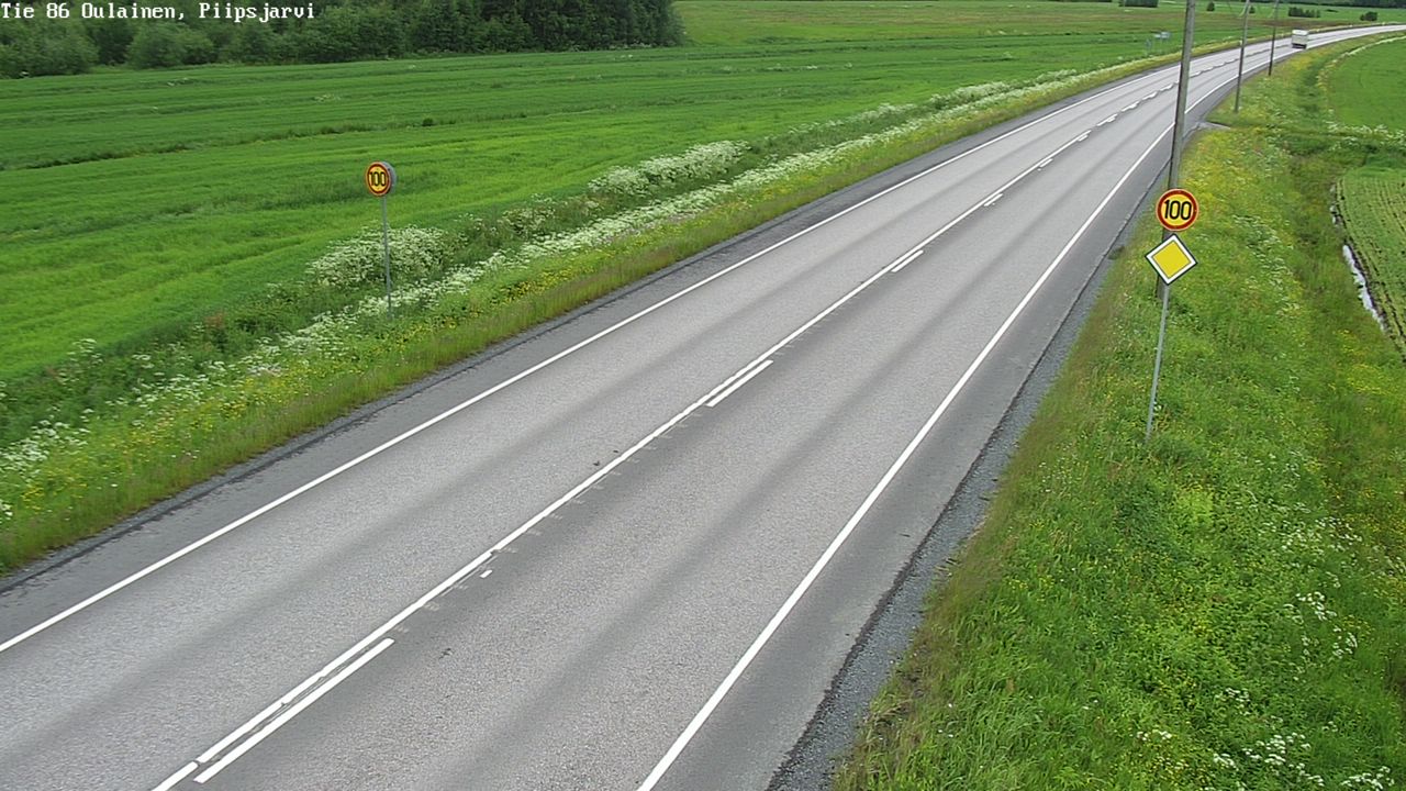 Weather Camera Image Road 86 Oulainen, Piipsjärvi, Oulainen, Pohjois-Pohjanmaa