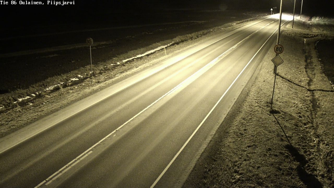 Kelikamerat Kuva Tie 86 Oulainen, Piipsjärvi, Oulainen, Pohjois-Pohjanmaa