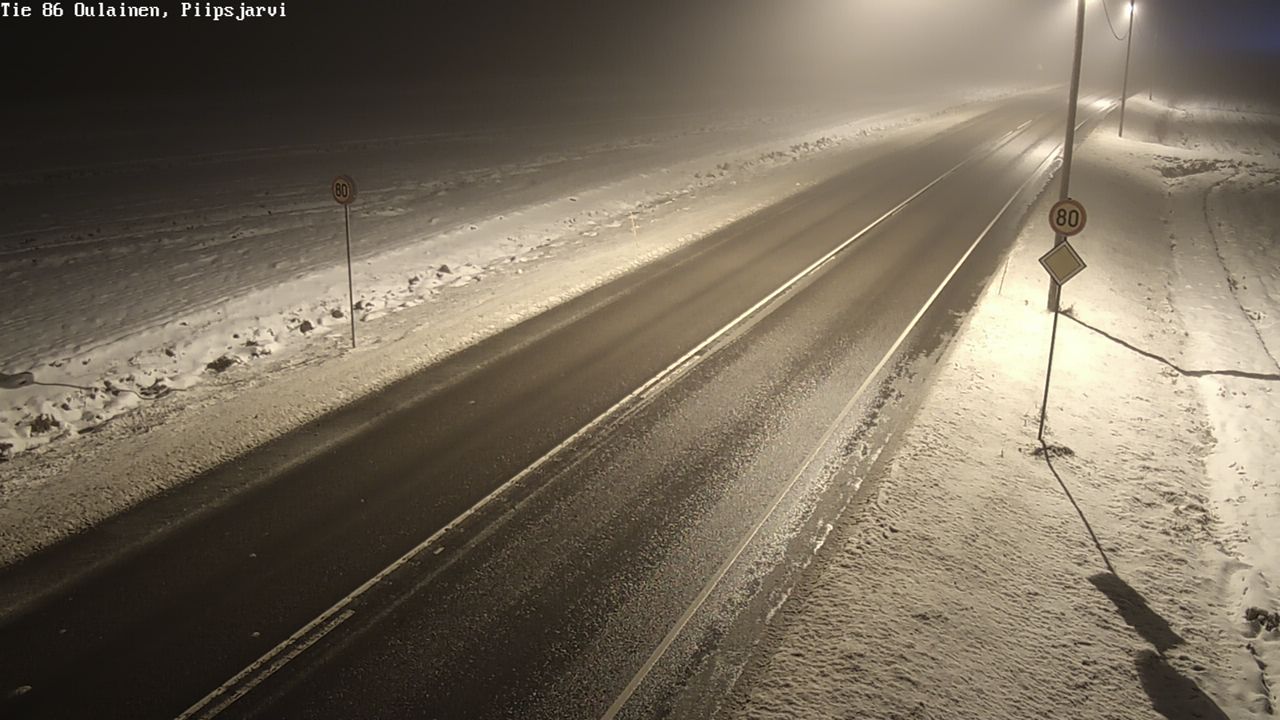 Weather Camera Image Road 86 Oulainen, Piipsjärvi, Oulainen, Pohjois-Pohjanmaa
