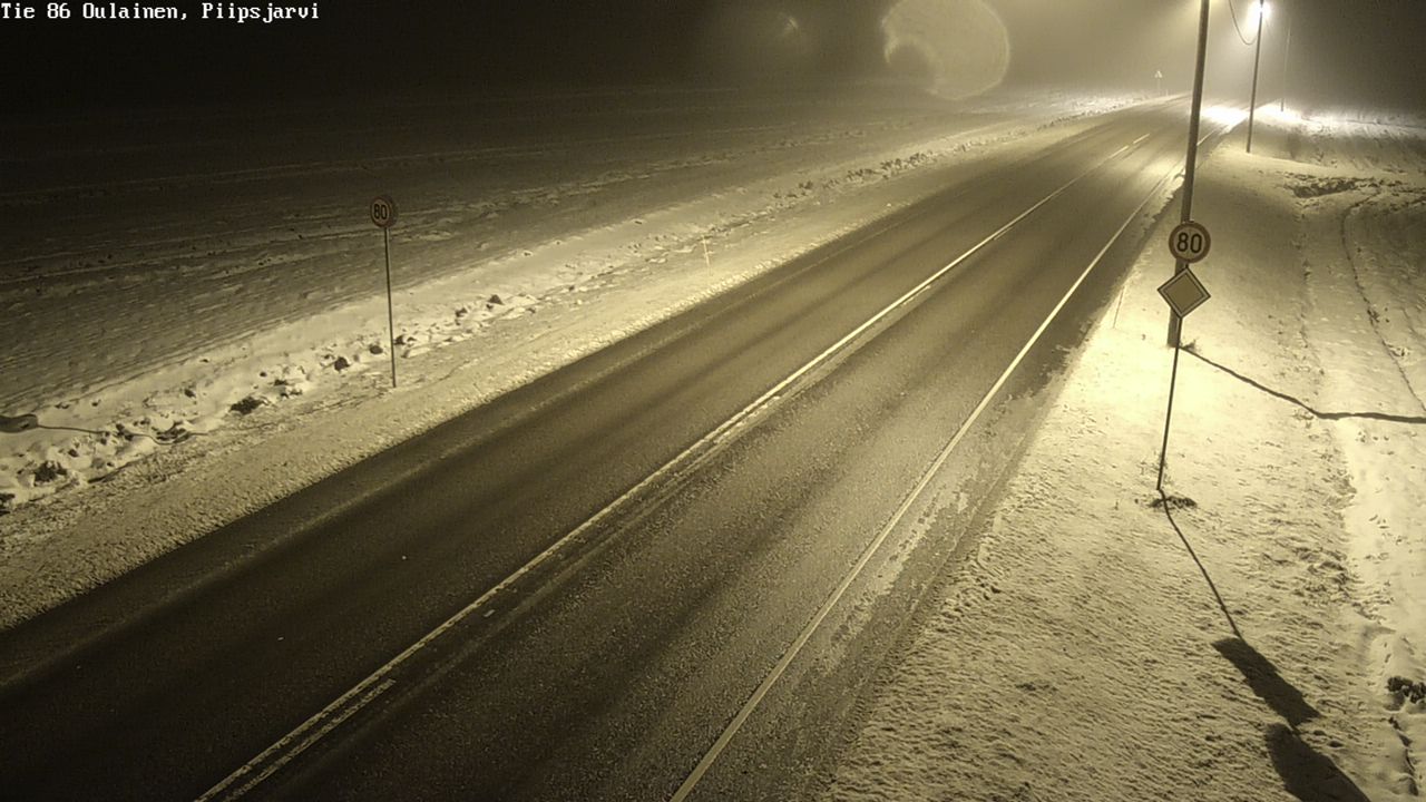 Weather Camera Image Road 86 Oulainen, Piipsjärvi, Oulainen, Pohjois-Pohjanmaa