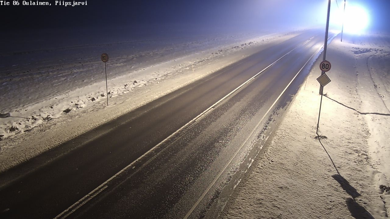 Weather Camera Image Road 86 Oulainen, Piipsjärvi, Oulainen, Pohjois-Pohjanmaa