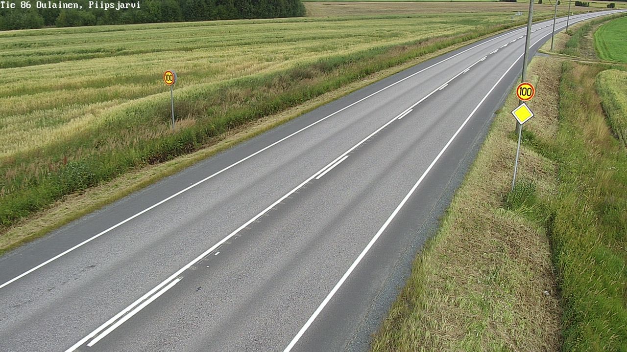 Kelikamerat Kuva Tie 86 Oulainen, Piipsjärvi, Oulainen, Pohjois-Pohjanmaa