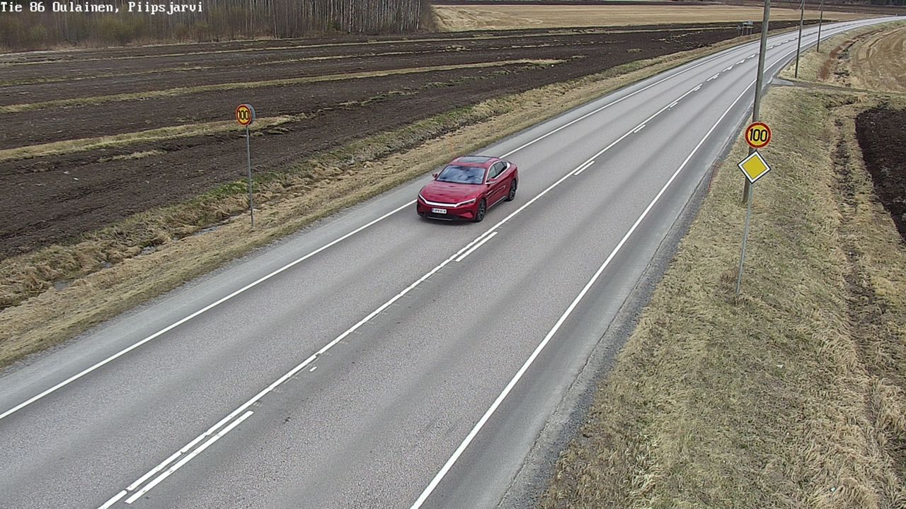 Weather Camera Image Road 86 Oulainen, Piipsjärvi, Oulainen, Pohjois-Pohjanmaa