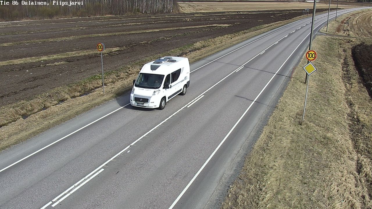 Weather Camera Image Road 86 Oulainen, Piipsjärvi, Oulainen, Pohjois-Pohjanmaa