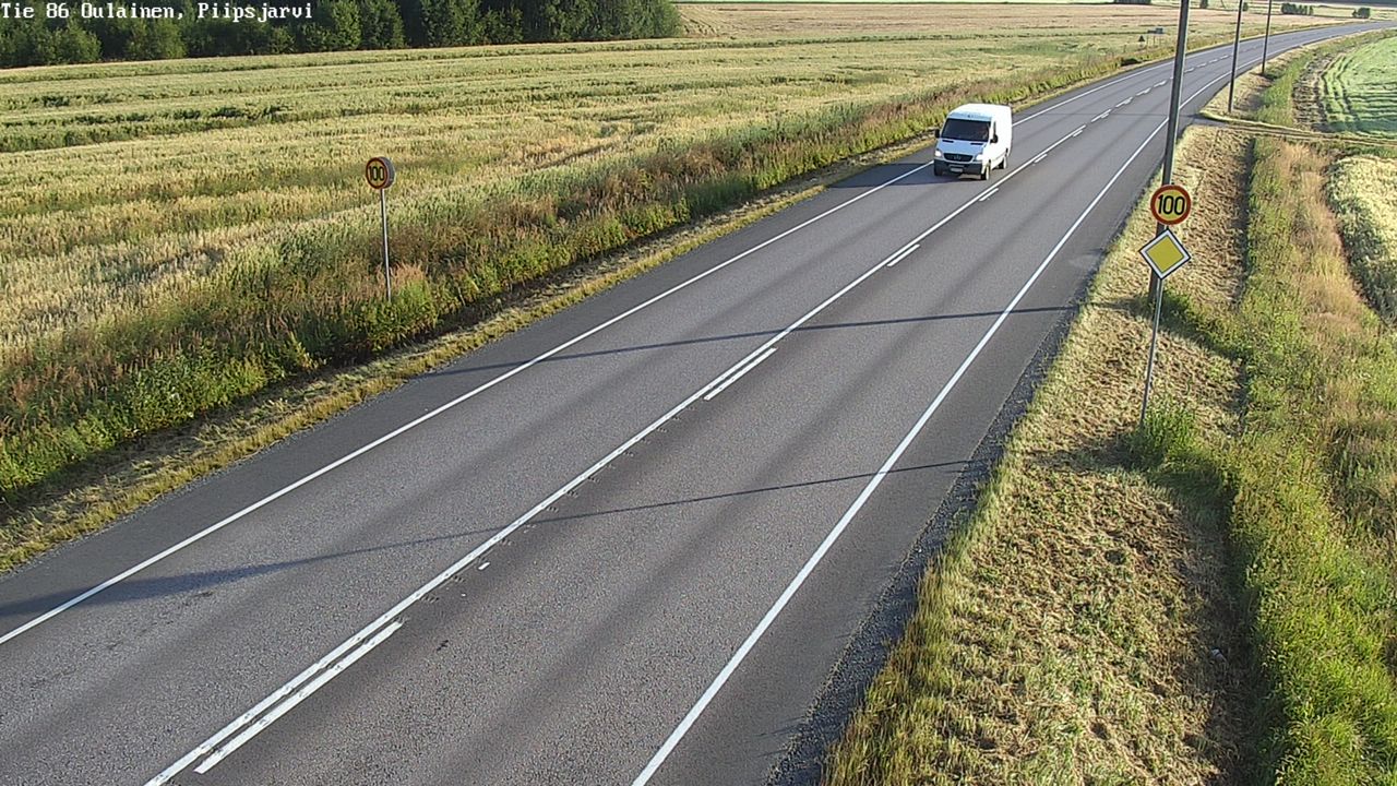 Kelikamerat Kuva Tie 86 Oulainen, Piipsjärvi, Oulainen, Pohjois-Pohjanmaa