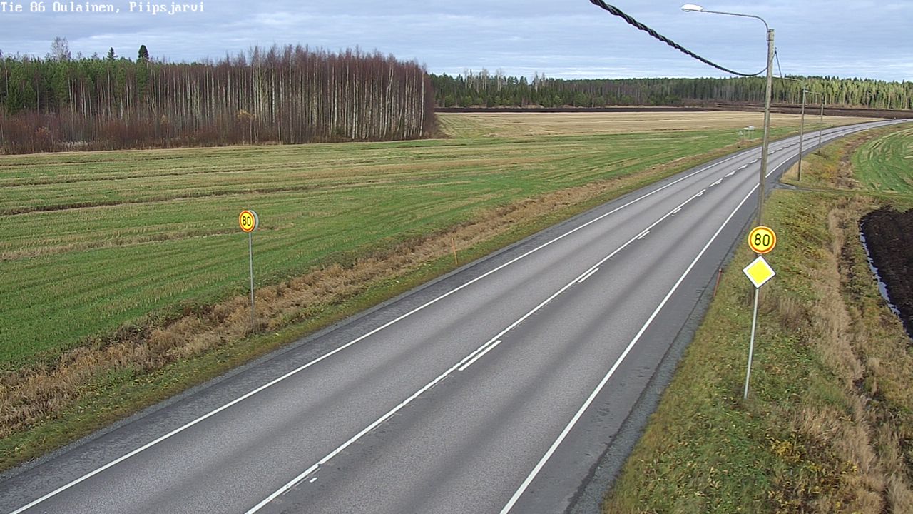 Kelikamerat Kuva Tie 86 Oulainen, Piipsjärvi, Oulainen, Pohjois-Pohjanmaa