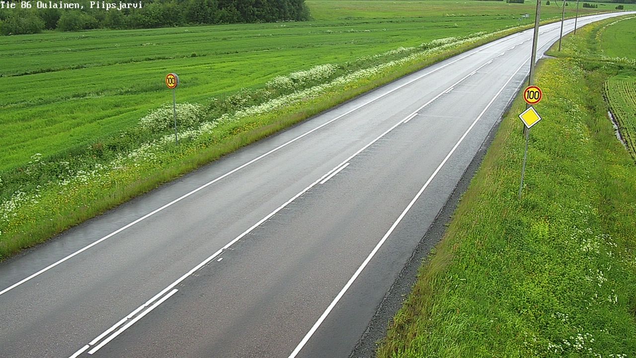 Weather Camera Image Road 86 Oulainen, Piipsjärvi, Oulainen, Pohjois-Pohjanmaa
