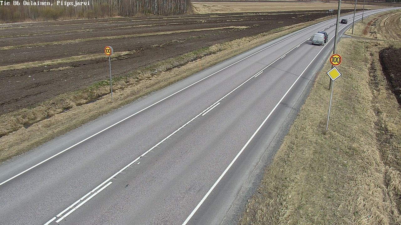 Weather Camera Image Road 86 Oulainen, Piipsjärvi, Oulainen, Pohjois-Pohjanmaa