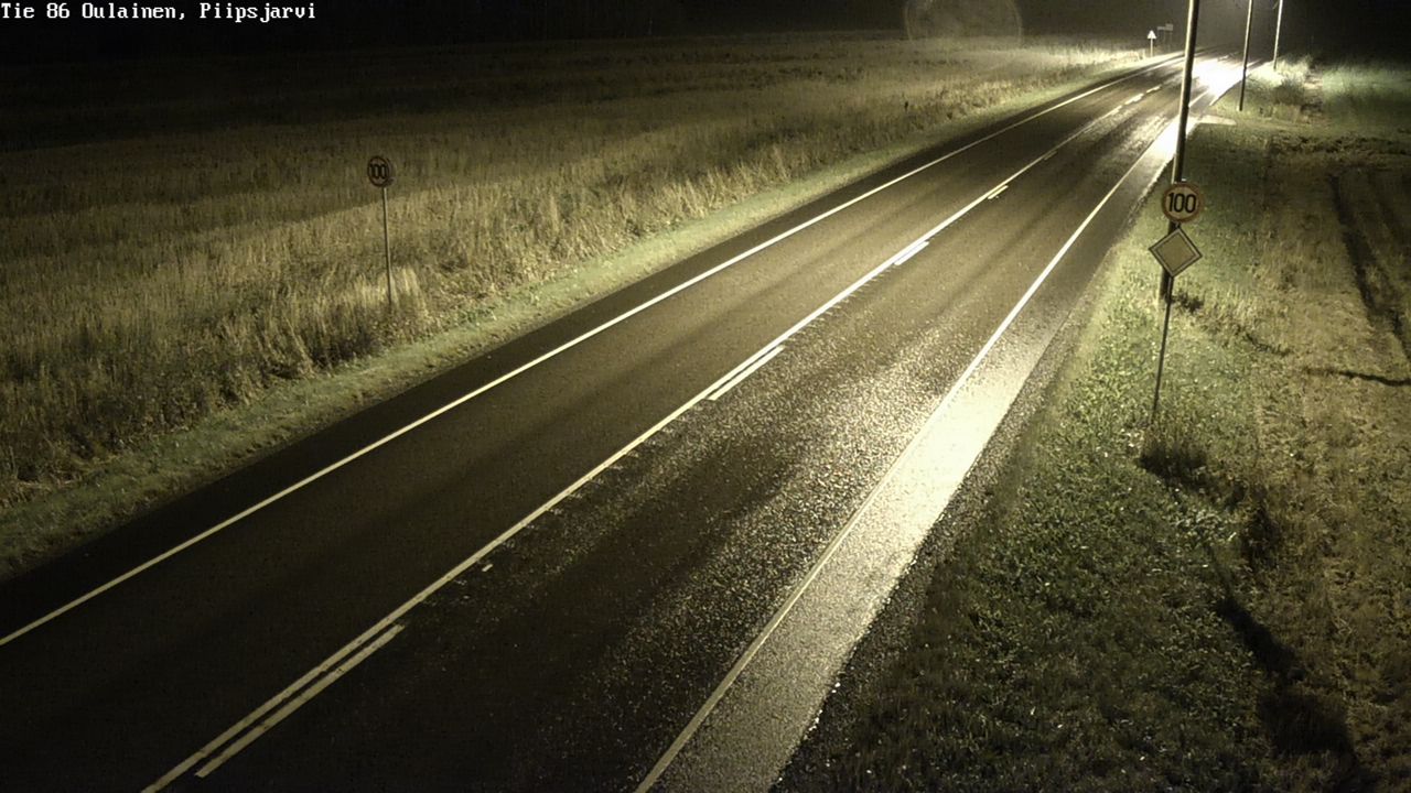 Weather Camera Image Road 86 Oulainen, Piipsjärvi, Oulainen, Pohjois-Pohjanmaa