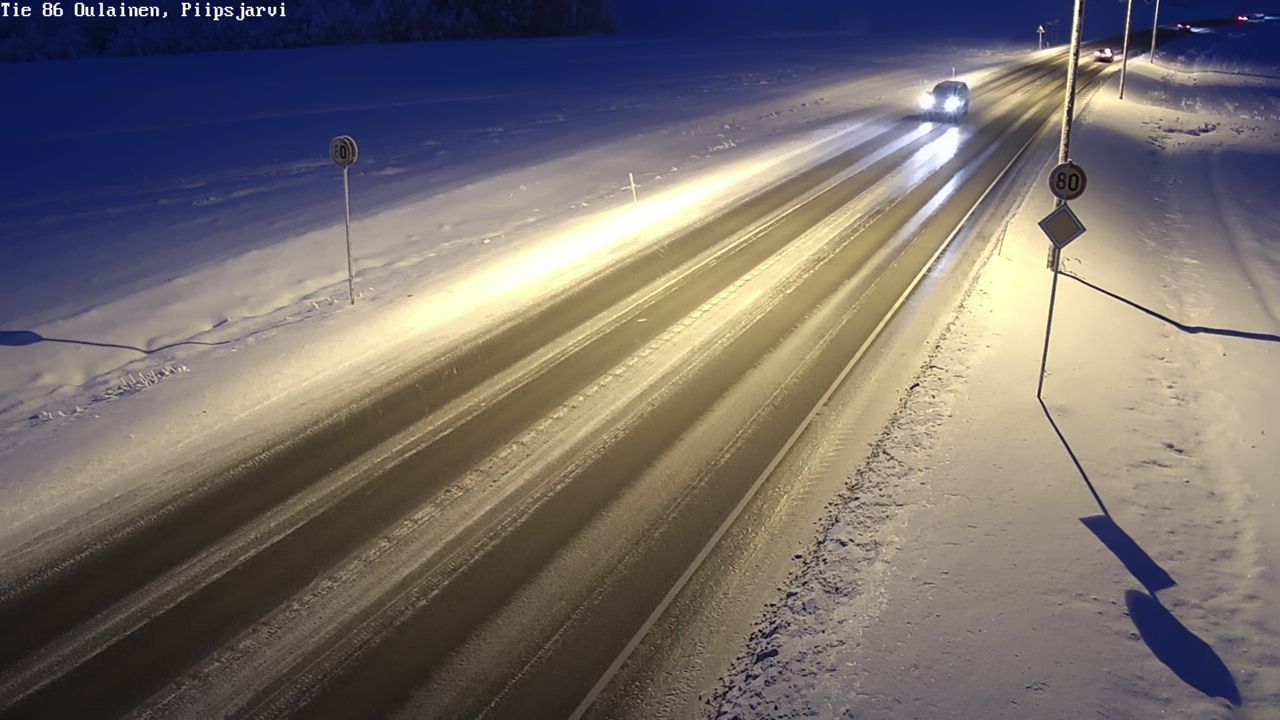 Kelikamerat Kuva Tie 86 Oulainen, Piipsjärvi, Oulainen, Pohjois-Pohjanmaa