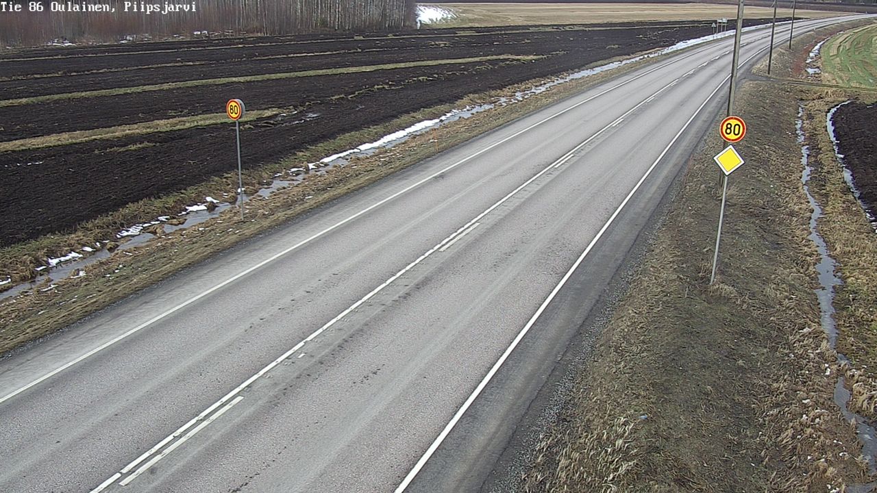 Kelikamerat Kuva Tie 86 Oulainen, Piipsjärvi, Oulainen, Pohjois-Pohjanmaa