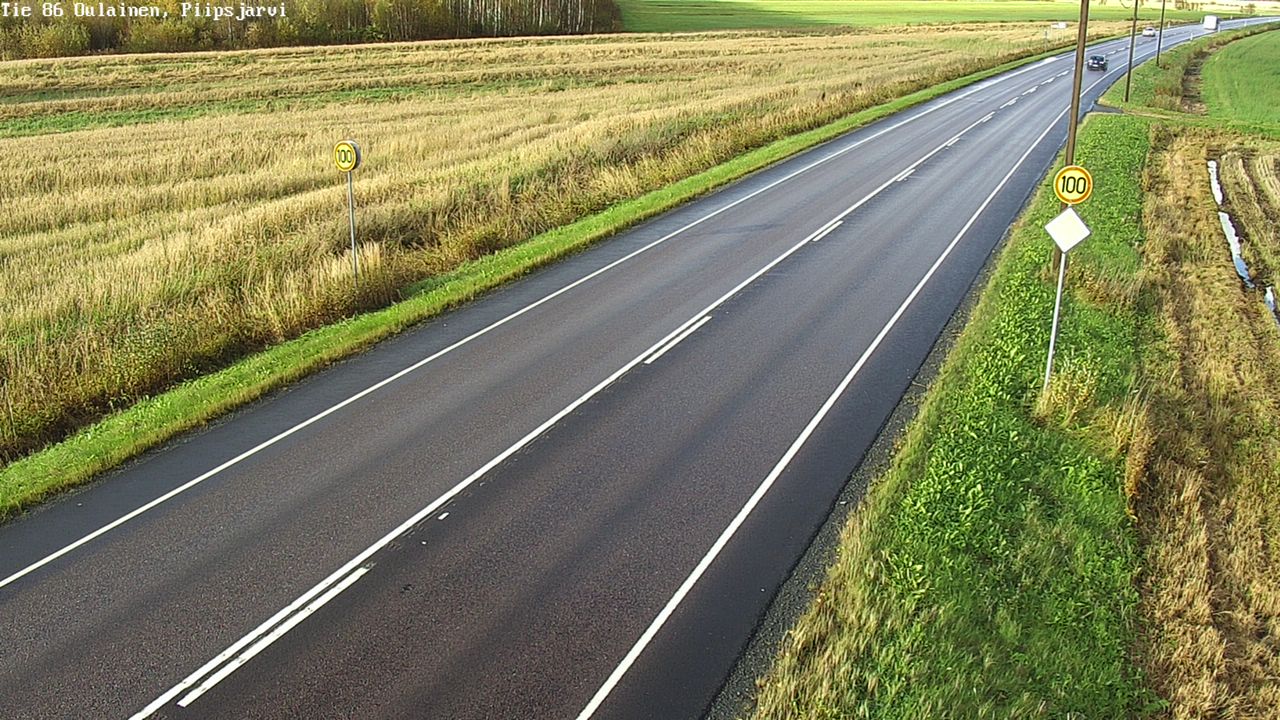 Weather Camera Image Road 86 Oulainen, Piipsjärvi, Oulainen, Pohjois-Pohjanmaa