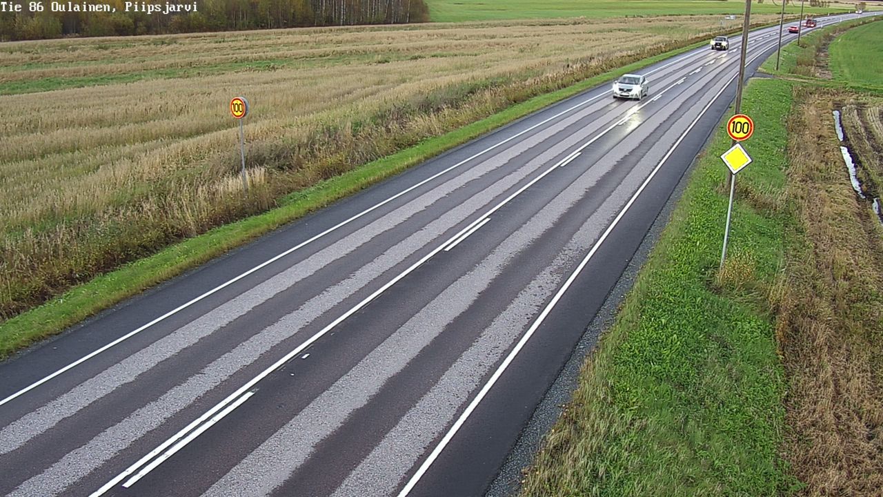 Weather Camera Image Road 86 Oulainen, Piipsjärvi, Oulainen, Pohjois-Pohjanmaa
