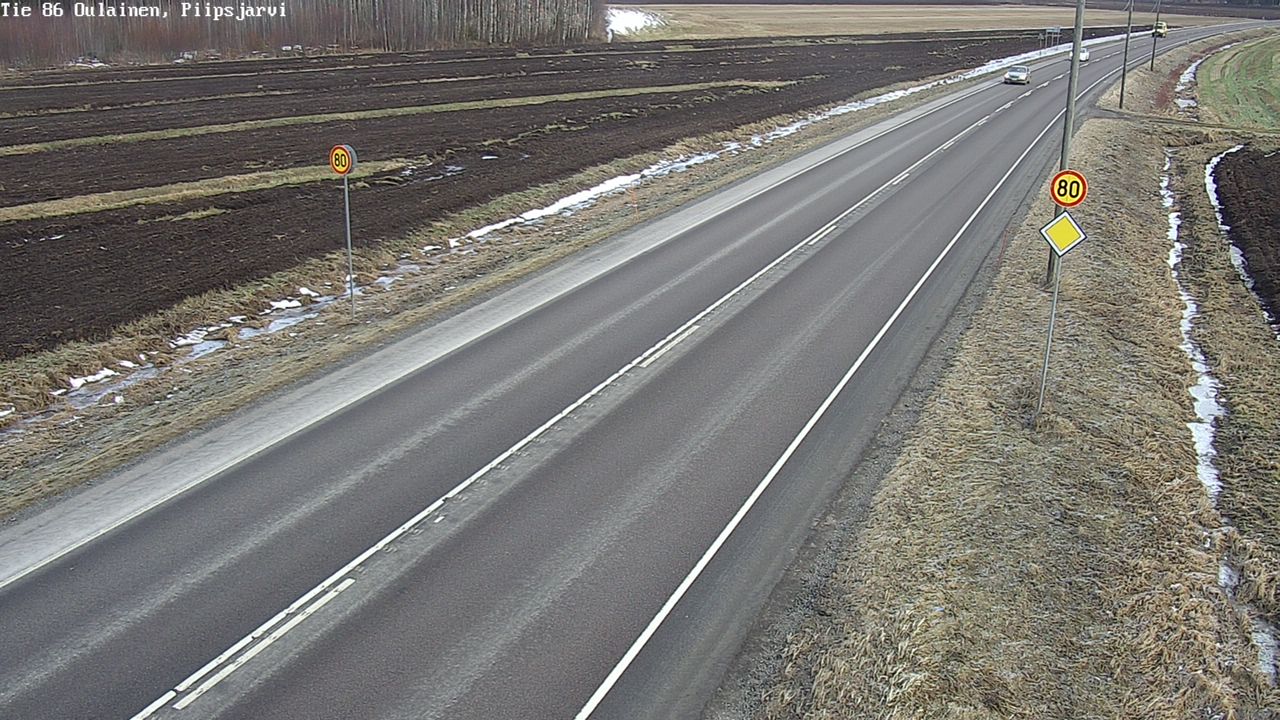 Kelikamerat Kuva Tie 86 Oulainen, Piipsjärvi, Oulainen, Pohjois-Pohjanmaa