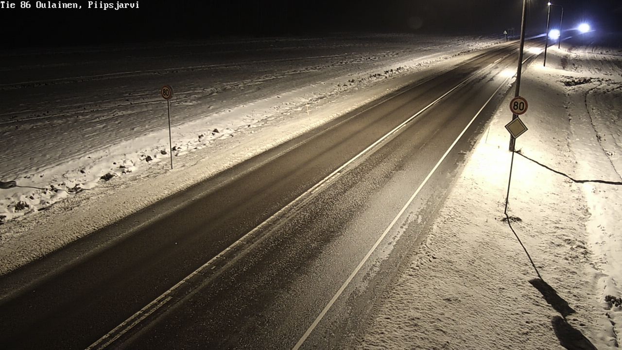 Weather Camera Image Road 86 Oulainen, Piipsjärvi, Oulainen, Pohjois-Pohjanmaa